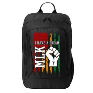 Martin Luther King Jr. Day Mlk American Flag City Backpack