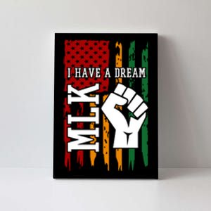 Martin Luther King Jr. Day Mlk American Flag Canvas