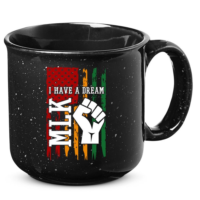 Martin Luther King Jr. Day Mlk American Flag 15oz Campfire Ceramic Mug