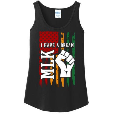 Martin Luther King Jr. Day Mlk American Flag Ladies Essential Tank