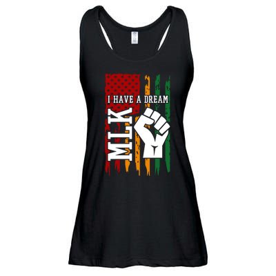 Martin Luther King Jr. Day Mlk American Flag Ladies Essential Flowy Tank