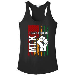 Martin Luther King Jr. Day Mlk American Flag Ladies PosiCharge Competitor Racerback Tank