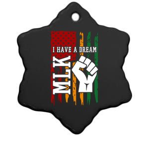 Martin Luther King Jr. Day Mlk American Flag Ceramic Star Ornament