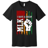 Martin Luther King Jr. Day Mlk American Flag Premium T-Shirt