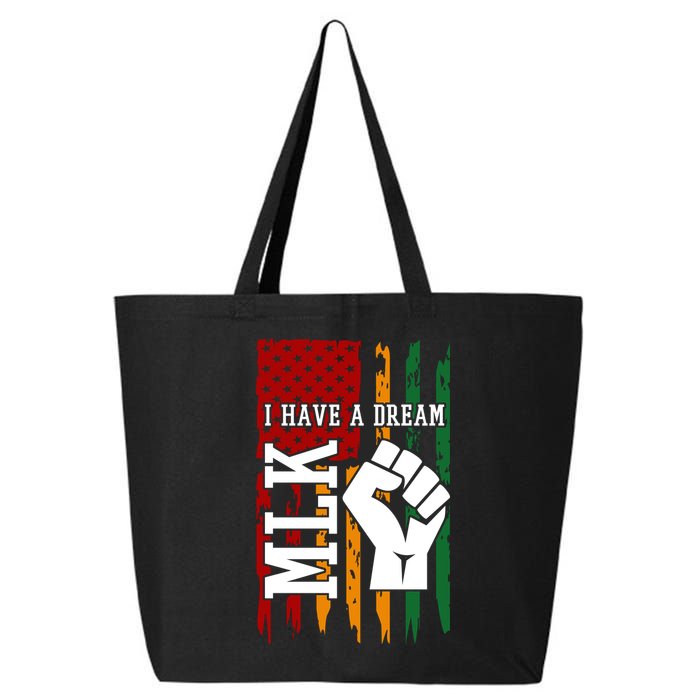 Martin Luther King Jr. Day Mlk American Flag 25L Jumbo Tote