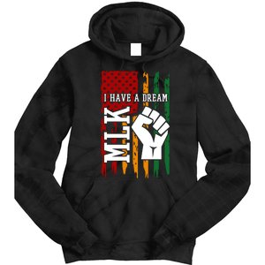 Martin Luther King Jr. Day Mlk American Flag Tie Dye Hoodie