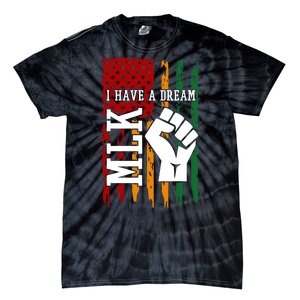 Martin Luther King Jr. Day Mlk American Flag Tie-Dye T-Shirt