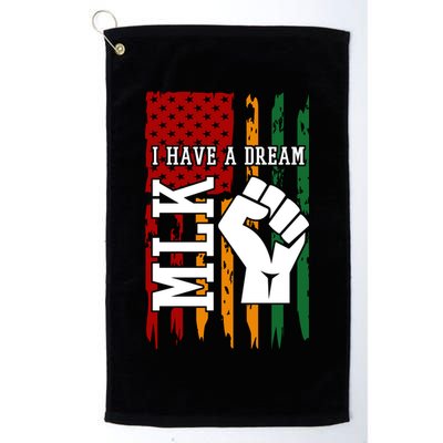 Martin Luther King Jr. Day Mlk American Flag Golf Towel