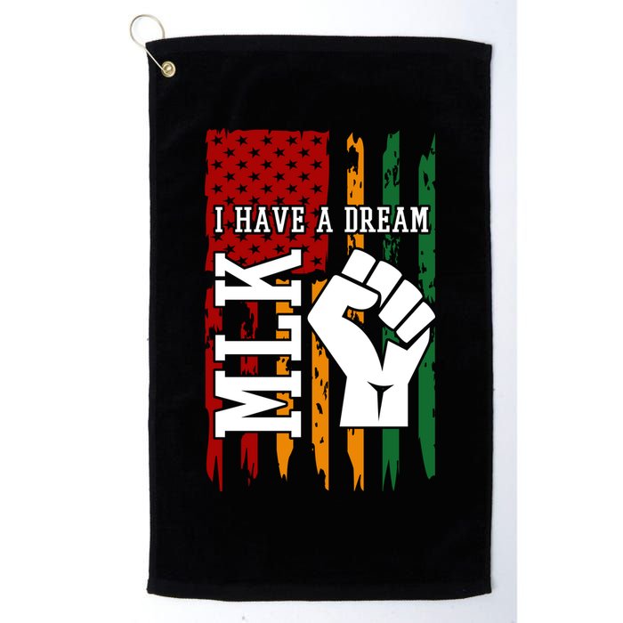 Martin Luther King Jr. Day Mlk American Flag Golf Towel