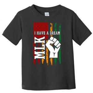 Martin Luther King Jr. Day Mlk American Flag Toddler T-Shirt