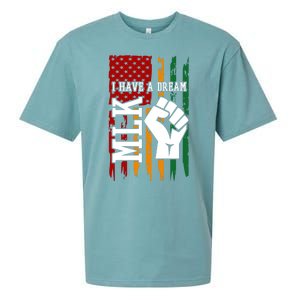 Martin Luther King Jr. Day Mlk American Flag Sueded Cloud Jersey T-Shirt