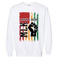Martin Luther King Jr. Day Mlk American Flag Garment-Dyed Sweatshirt