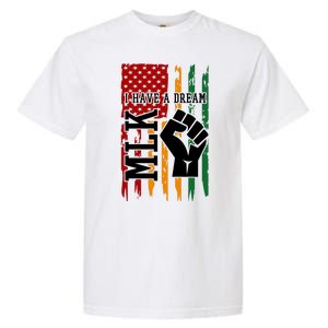 Martin Luther King Jr. Day Mlk American Flag Garment-Dyed Heavyweight T-Shirt