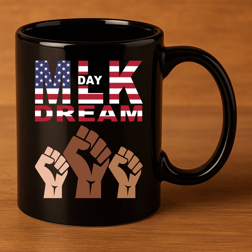 Martin Luther King Jr. Day Dream Mlk Black History 11oz C Handle Ceramic Mug