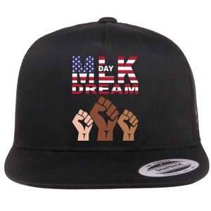 Martin Luther King Jr. Day Dream Mlk Black History Flat Bill Trucker Hat