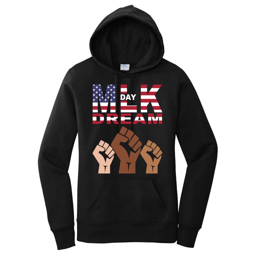 Martin Luther King Jr. Day Dream Mlk Black History Women's Pullover Hoodie