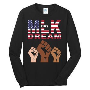 Martin Luther King Jr. Day Dream Mlk Black History Tall Long Sleeve T-Shirt