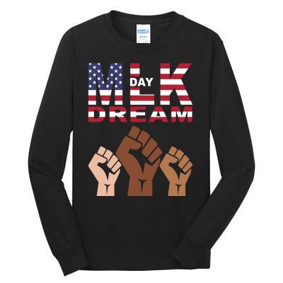 Martin Luther King Jr. Day Dream Mlk Black History Tall Long Sleeve T-Shirt