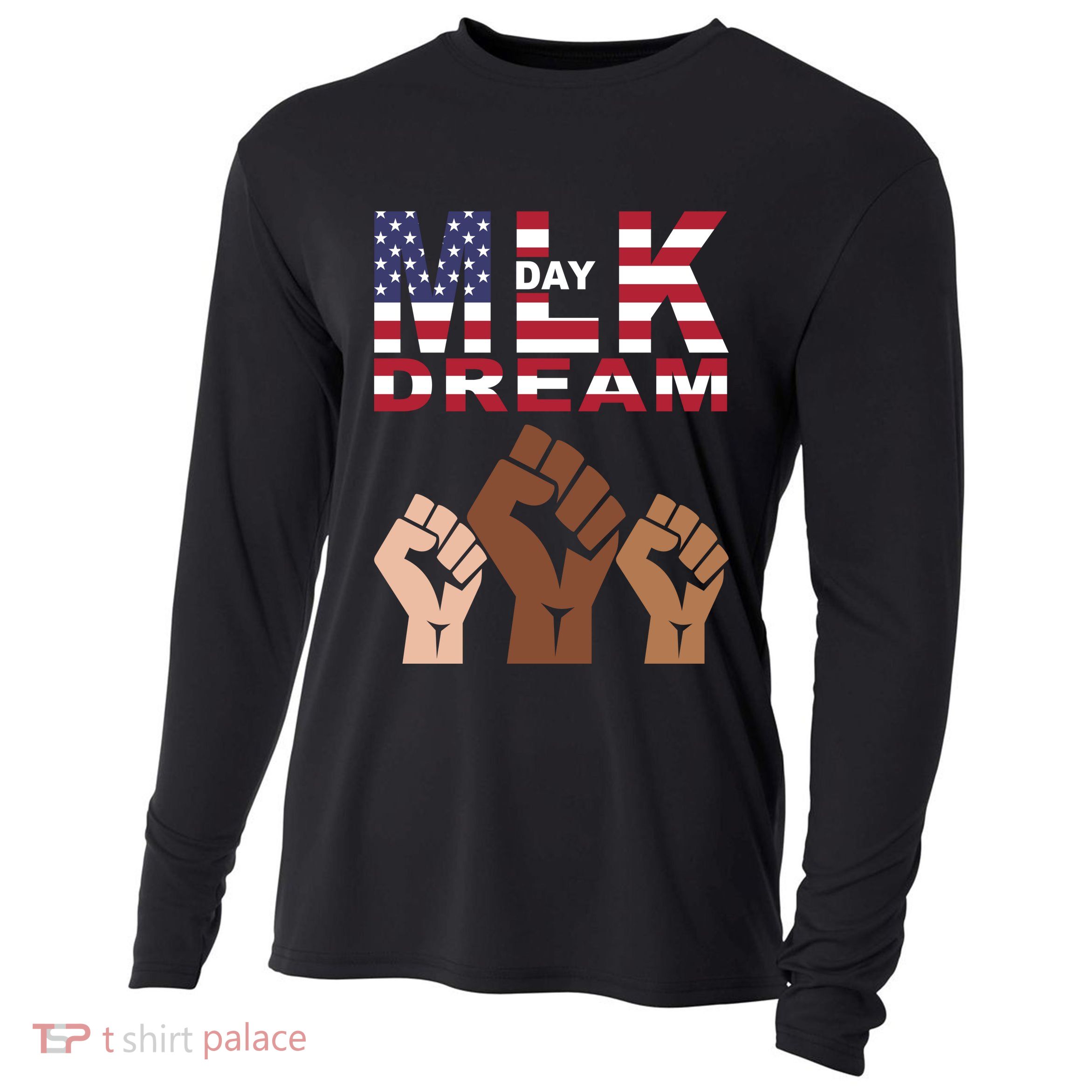 Martin Luther King Jr. Day Dream Mlk Black History Cooling Performance Long Sleeve Crew