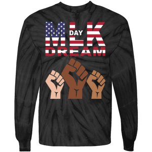 Martin Luther King Jr. Day Dream Mlk Black History Tie-Dye Long Sleeve Shirt