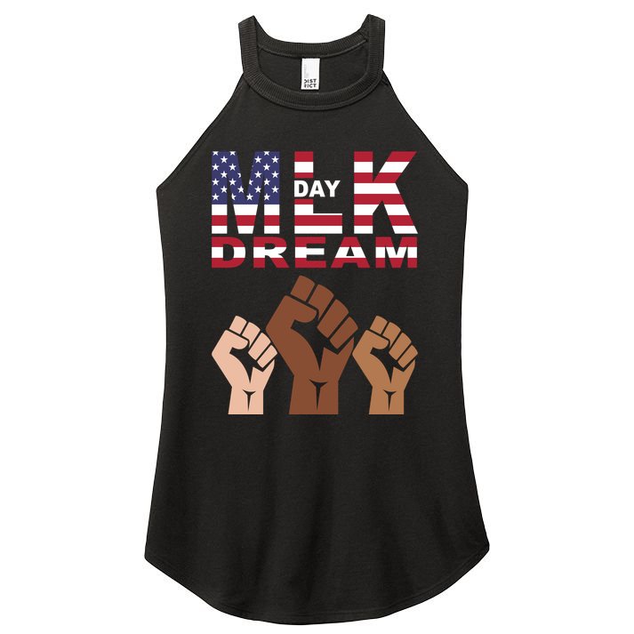 Martin Luther King Jr. Day Dream Mlk Black History Women's Perfect Tri Rocker Tank