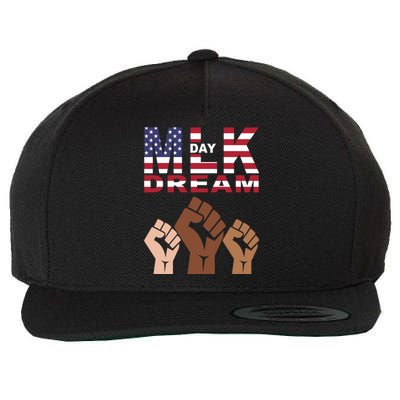 Martin Luther King Jr. Day Dream Mlk Black History Wool Snapback Cap