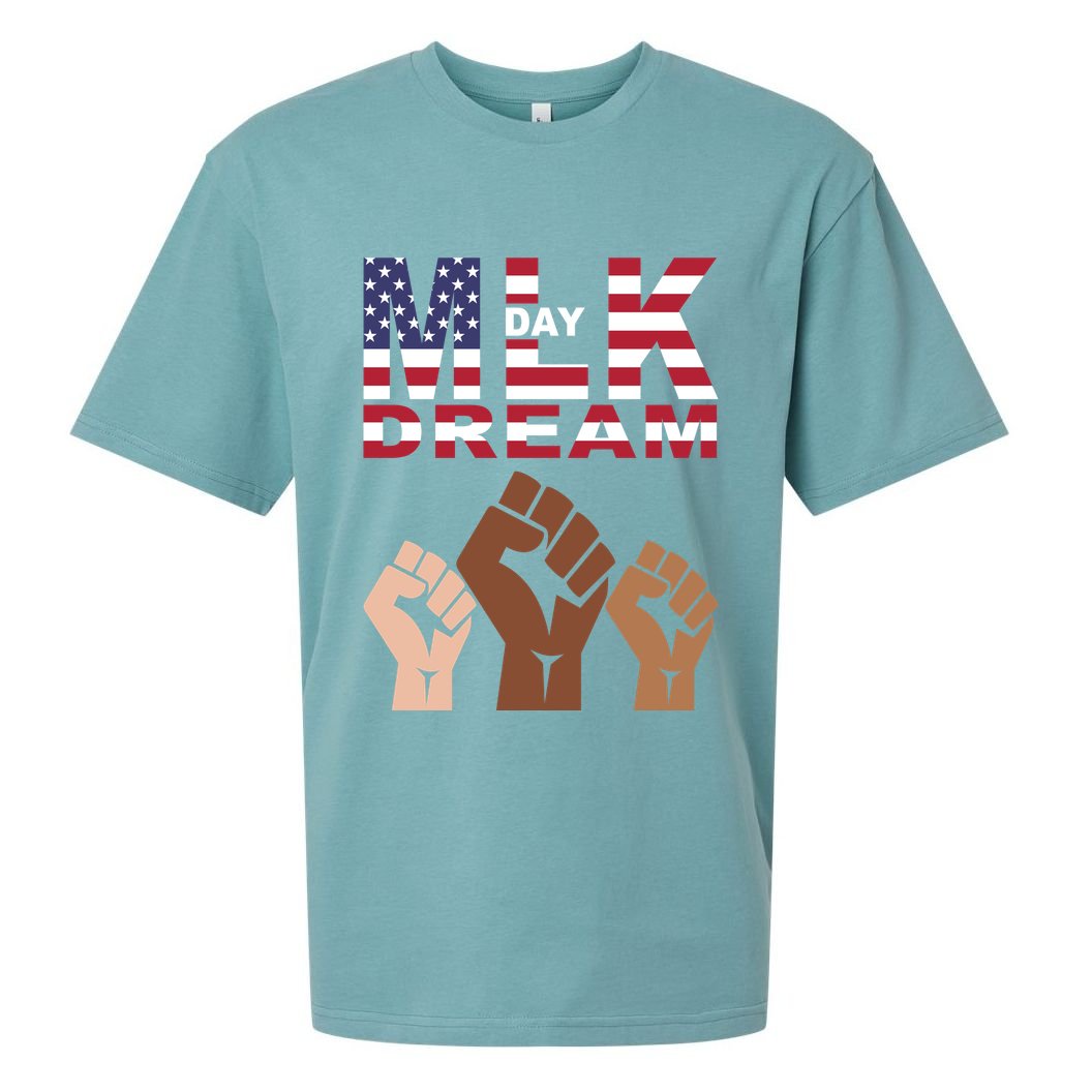 Martin Luther King Jr. Day Dream Mlk Black History Sueded Cloud Jersey T-Shirt