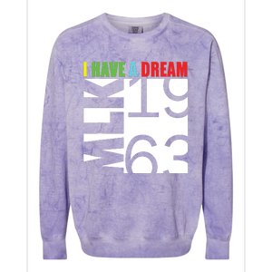 Martin Luther King Jr Day I Have A Dream Mlk Day Colorblast Crewneck Sweatshirt