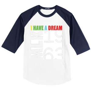 Martin Luther King Jr Day I Have A Dream Mlk Day Baseball Sleeve Shirt