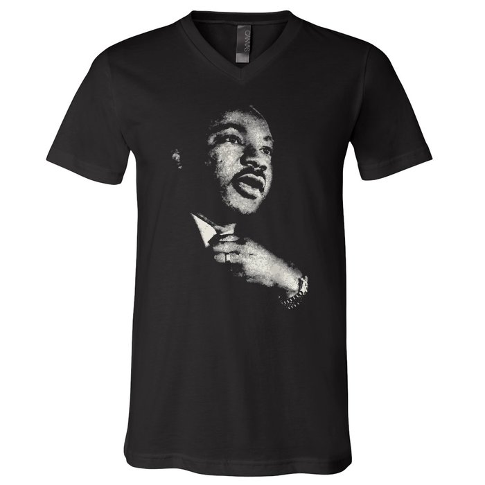 Martin Luther King Mlk Day Black History Month V-Neck T-Shirt