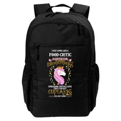 May Look Like Food Critic Unicorn Cupcakes Funny Gift Backpack