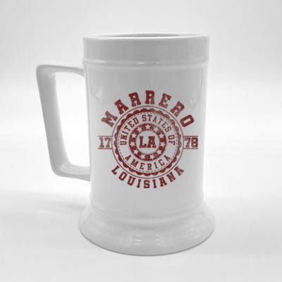 Marrero La Louisiana Vintage City Apparels Beer Stein