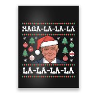 Maga La La La Donald Trump Potus 47 Ugly Christmas Sweater Poster