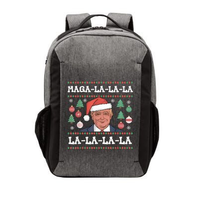 Maga La La La Donald Trump Potus 47 Ugly Christmas Sweater Vector Backpack