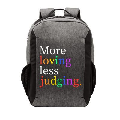 More Loving Less Judging Vector Backpack