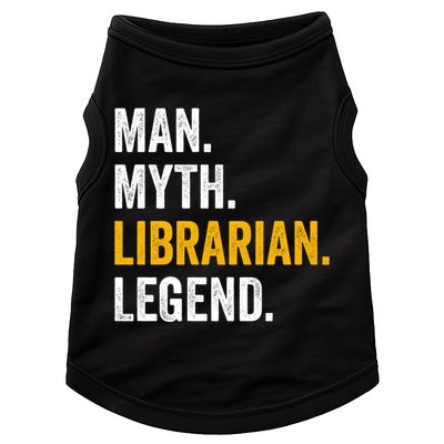 Myth Librarian Legend Library Funny Librarian Gift Doggie Tank