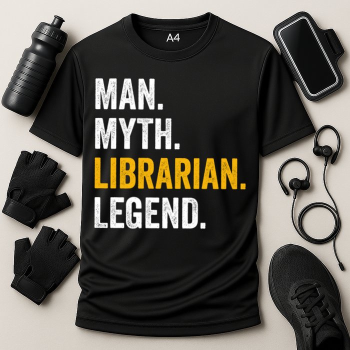 Myth Librarian Legend Library Funny Librarian Gift Performance Shirt