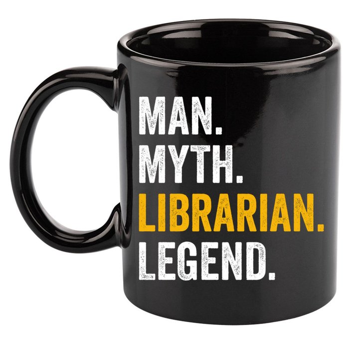 Myth Librarian Legend Library Funny Librarian Gift 11oz C Handle Ceramic Mug