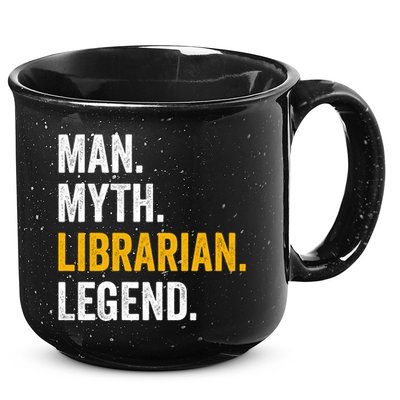 Myth Librarian Legend Library Funny Librarian Gift 15oz Campfire Ceramic Mug