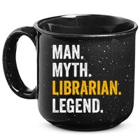 Myth Librarian Legend Library Funny Librarian Gift 15oz Campfire Ceramic Mug