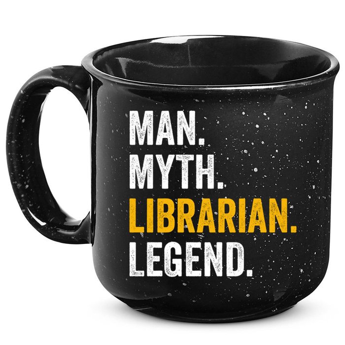 Myth Librarian Legend Library Funny Librarian Gift 15oz Campfire Ceramic Mug