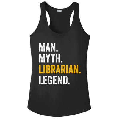 Myth Librarian Legend Library Funny Librarian Gift Ladies PosiCharge Competitor Racerback Tank