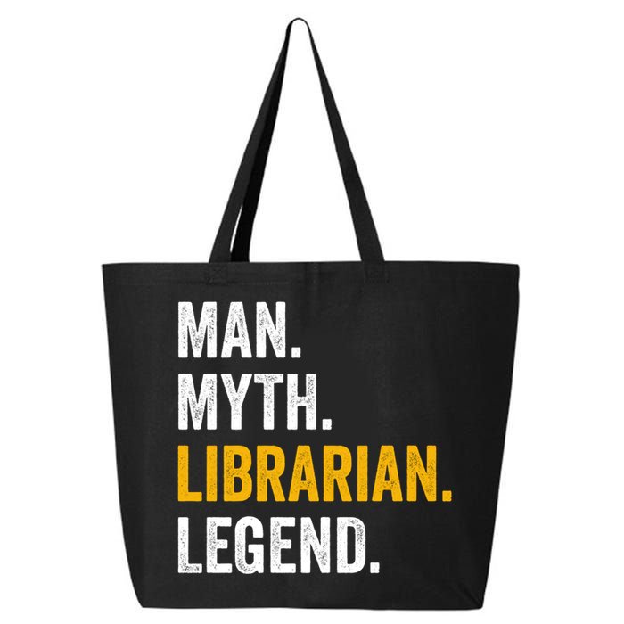 Myth Librarian Legend Library Funny Librarian Gift 25L Jumbo Tote