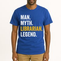 Myth Librarian Legend Library Funny Librarian Gift Tall T-Shirt