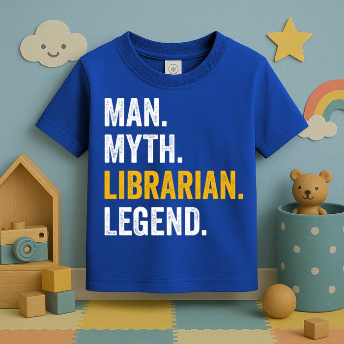 Myth Librarian Legend Library Funny Librarian Gift Toddler T-Shirt
