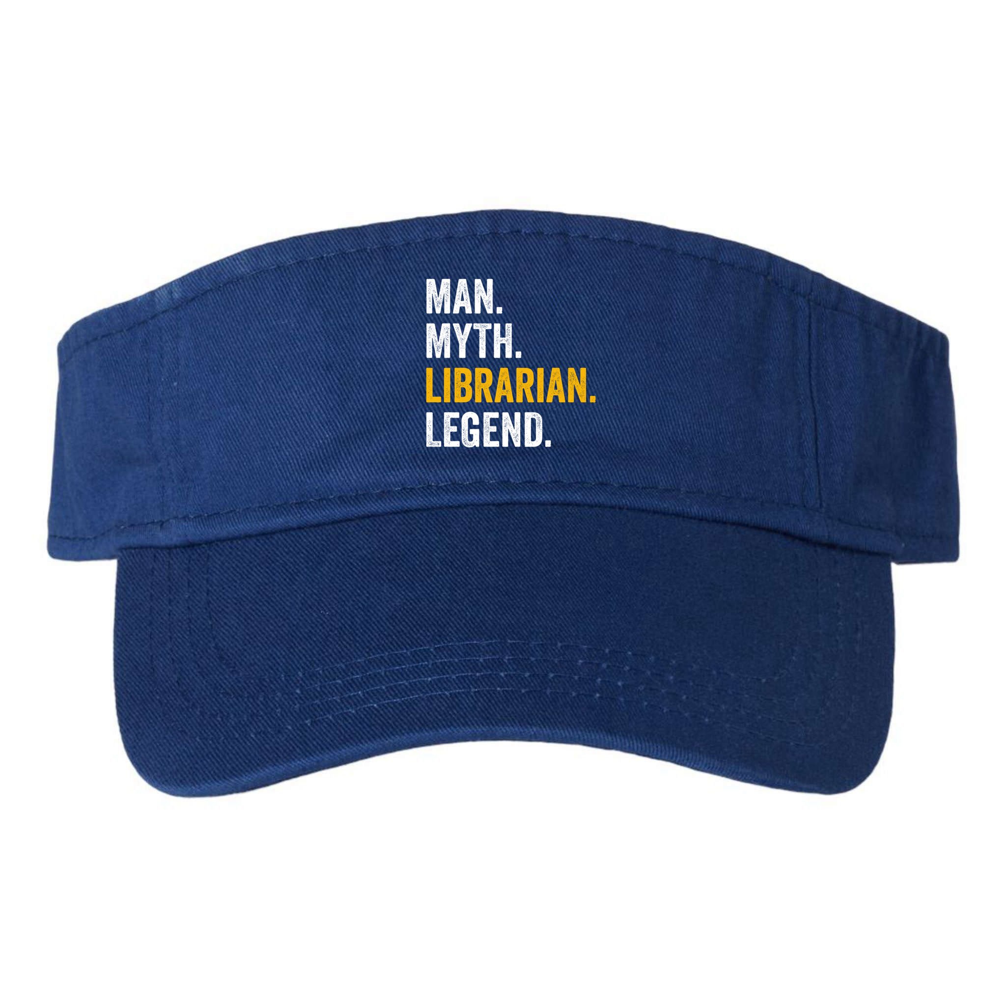 Myth Librarian Legend Library Funny Librarian Gift Visor