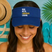 Myth Librarian Legend Library Funny Librarian Gift Visor