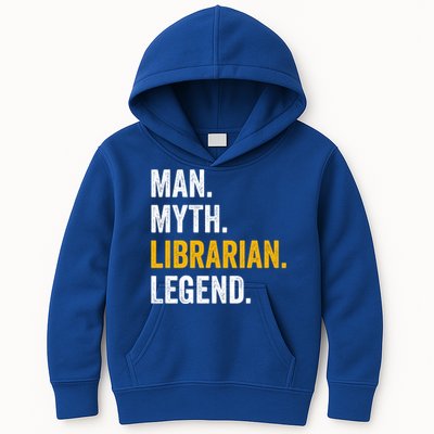 Myth Librarian Legend Library Funny Librarian Gift Kids Hoodie