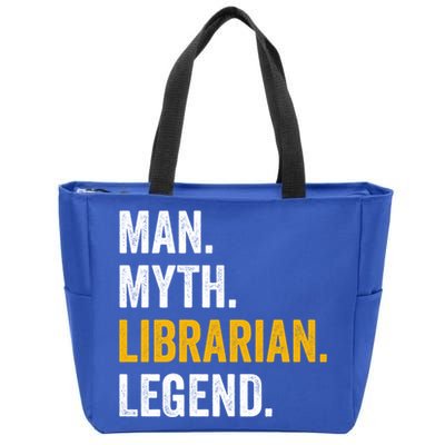 Myth Librarian Legend Library Funny Librarian Gift Zip Tote Bag