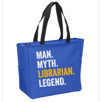 Myth Librarian Legend Library Funny Librarian Gift Zip Tote Bag